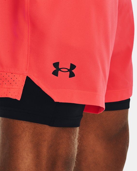Men's UA Vanish Woven 2-in-1 Shorts in Red image number 3